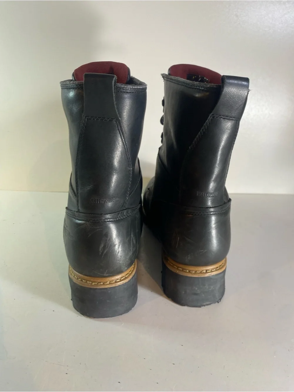 Wolverine Snyder Insulated Steel Toe Black Leather Boots Size 14M